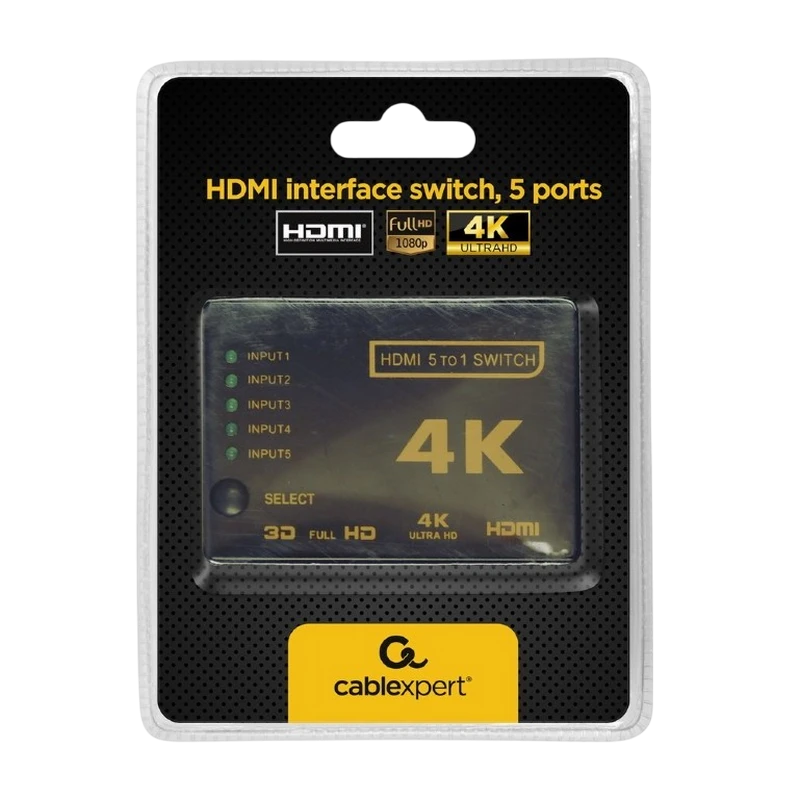 Переключатель интерфейса hdmi comutator cablexpert dsw-hdmi-53 2