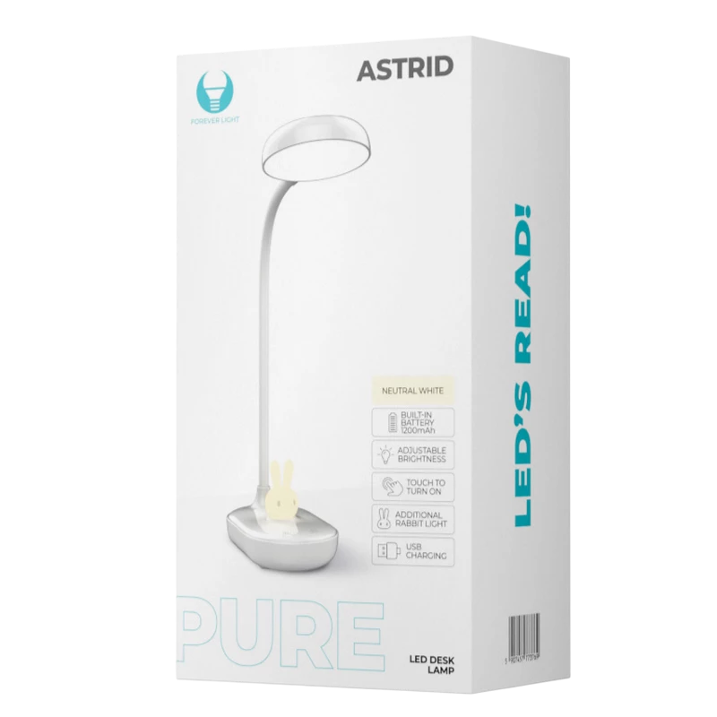 Lampa de birou forever pure flb-30 astrid, alb 4