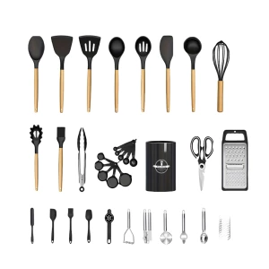 Kitchen Utensils 44 Pcs Set, Black Thumbnail 2
