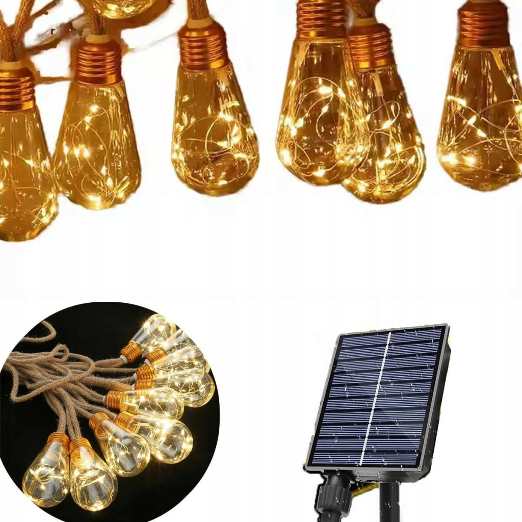 Ghirlandă solară decorativă сu becuri, exterior (jf-113) 3