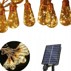 Ghirlandă solară decorativă сu becuri, exterior (jf-113) Thumbnail 3