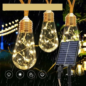 Ghirlandă solară decorativă сu becuri, exterior (jf-113) Thumbnail 6