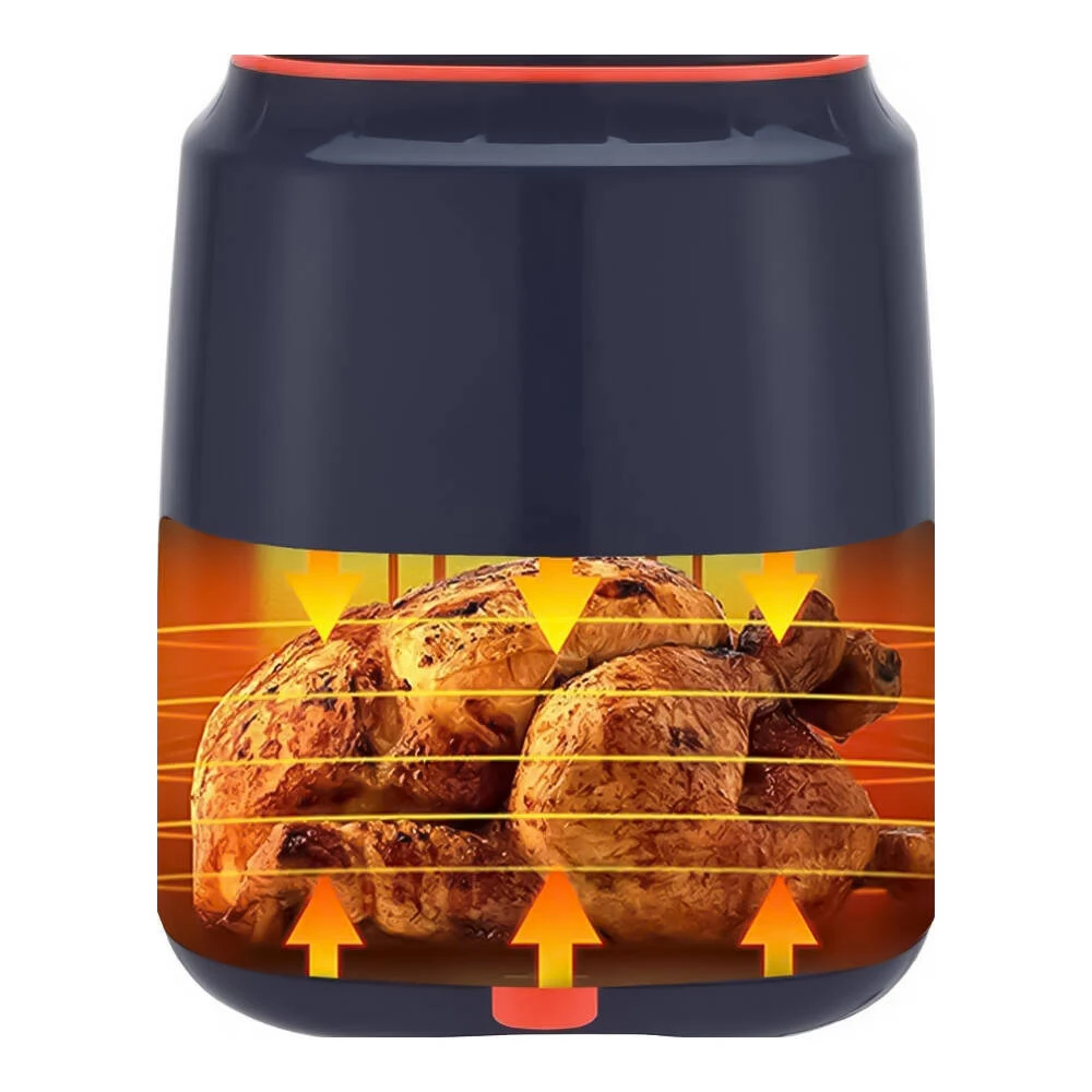 Аэрогриль kumtel, 1250w, 5.5l, чёрный (haf-09) 5