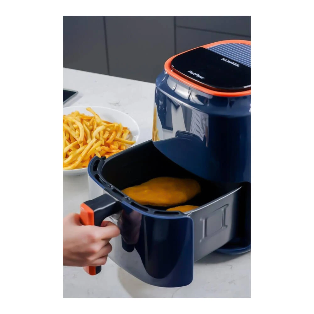 Аэрогриль kumtel, 1250w, 5.5l, чёрный (haf-09) 7