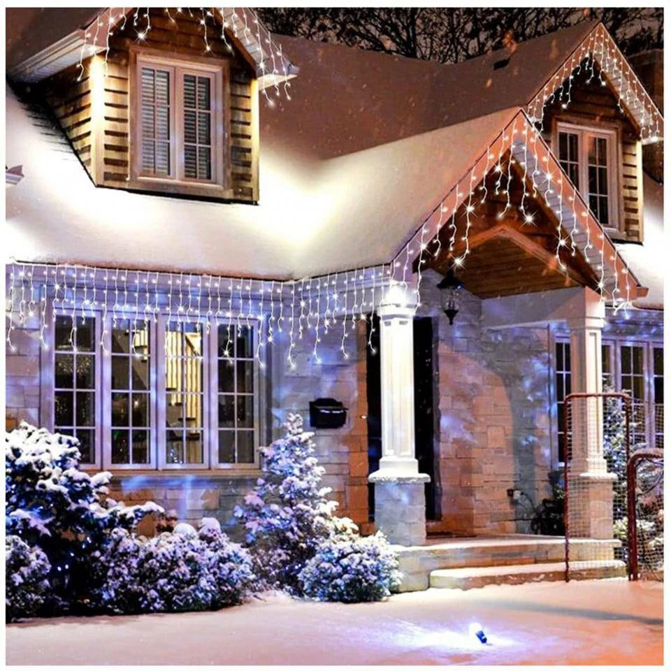 Ghirlanda tip turturi, alb rece + alb cald, 6 m (jf-44) 4