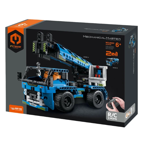 Set de construcție 2 în 1 im master mechanical master „macara auto”, cu telecomandă, 401 piese 4
