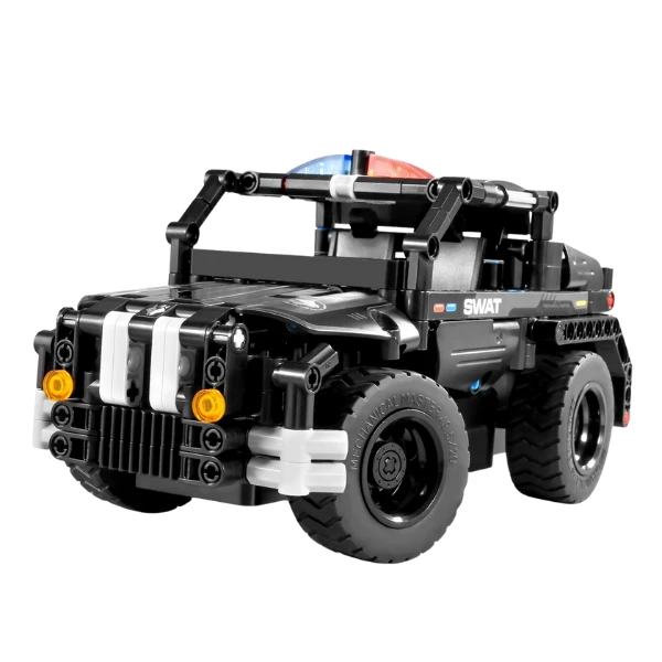 Set de construcție 2 în 1 im master mechanical master „jeep de poliție”, cu telecomandă, 355 piese 4