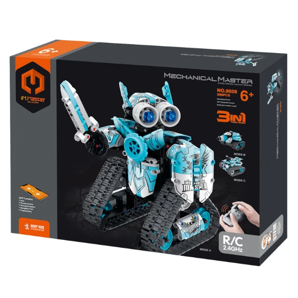 Set de construcție 3 în 1 im master mechanical master „robot transformer", cu telecomandă, 398 piese 4
