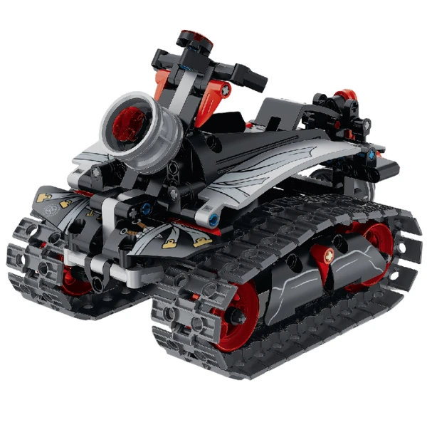 Set de construcție 3 în 1 im master mechanical master „robot roșu", cu telecomandă, 419 piese 4