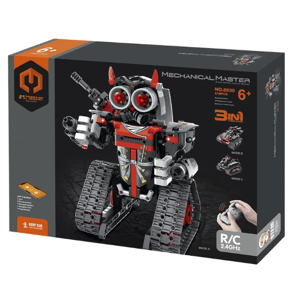 Set de construcție 3 în 1 im master mechanical master „robot roșu", cu telecomandă, 419 piese 3