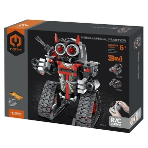Set de construcție 3 în 1 im master mechanical master „robot roșu", cu telecomandă, 419 piese Thumbnail 3