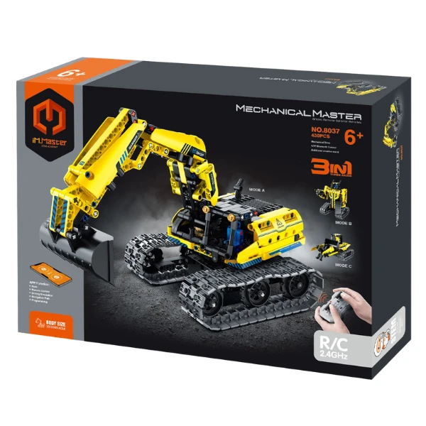 Set de construcție 3 în 1 im master mechanical master „excavator", cu telecomandă, 430 piese 3