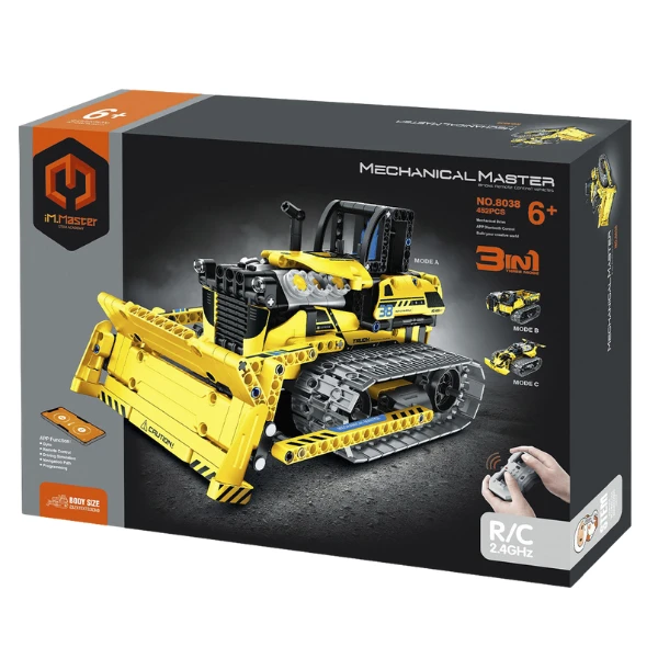 Set de construcție 3 în 1 im master mechanical master „buldozer", cu telecomandă, 452 piese 3