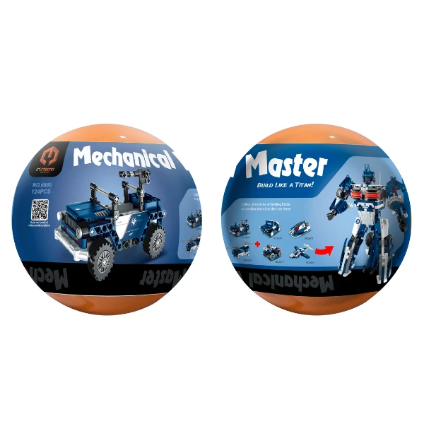 Set de construcție în ou im master mechanical master „vehicule”, 6 modele, de la 118 pană la 124 elemente 7