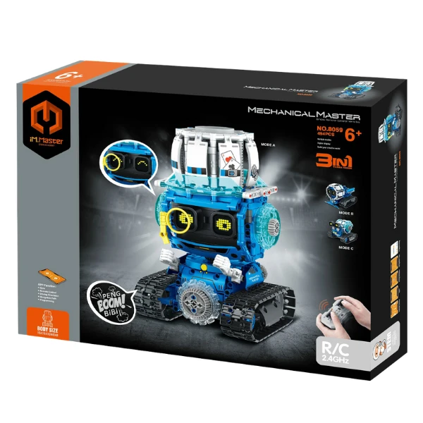 Set de construcție 3 în 1 im master mechanical master „robot - detectiv ”, cu telecomandă, 494 piese 3