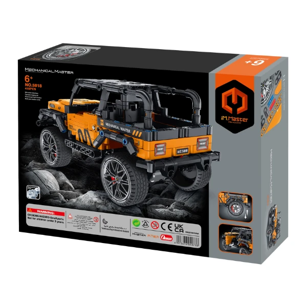 Set de construcție im master mechanical master „suv”, cu inerție, 419 piese 5