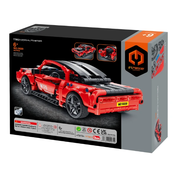 Set de construcție im master mechanical master „muscle car”, cu inerție, 457 piese 5