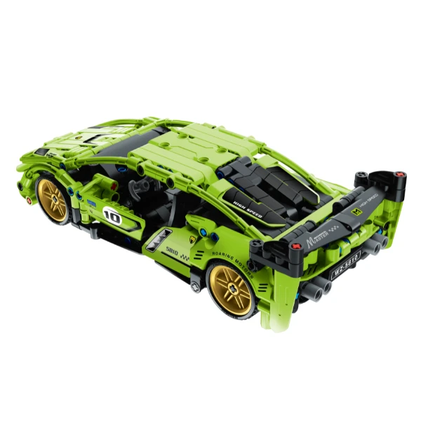 Set de construcție im master mechanical master „supercar verde”, cu inerție, 457 piese 5