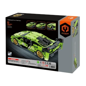 Set de construcție im master mechanical master „supercar verde”, cu inerție, 457 piese Thumbnail 9