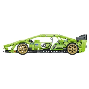 Set de construcție im master mechanical master „supercar verde”, cu inerție, 457 piese Thumbnail 6