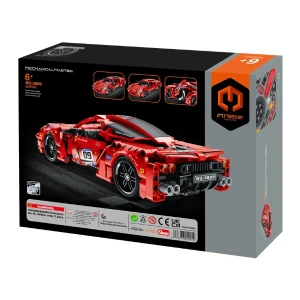 Set de construcție im master mechanical master „supercar roșu”, cu inerție, 437 piese Thumbnail 8