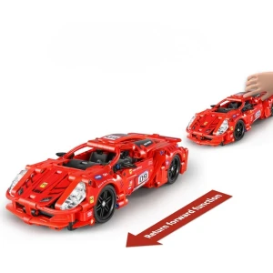 Set de construcție im master mechanical master „supercar roșu”, cu inerție, 437 piese Thumbnail 5