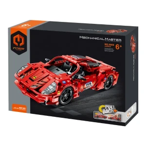 Set de construcție im master mechanical master „supercar roșu”, cu inerție, 437 piese Thumbnail 3