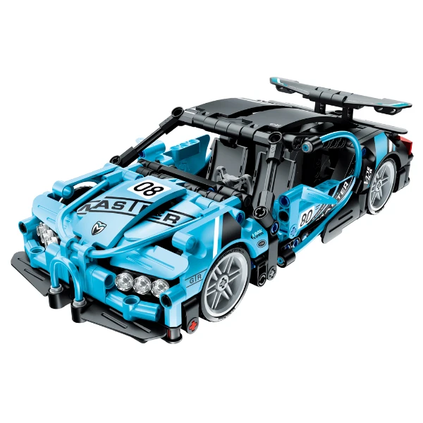 Set de construcție im master mechanical master „supercar albastru”, cu inerție, 422 piese 2
