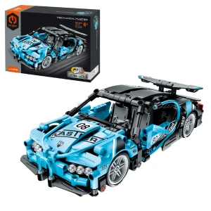 Set de construcție im master mechanical master „supercar albastru”, cu inerție, 422 piese Thumbnail 2