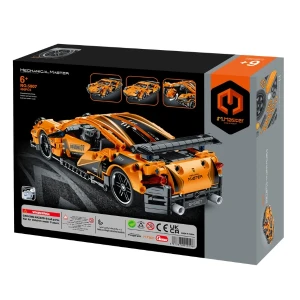 Set de construcție im master mechanical master „supercar portocaliu”, cu inerție, 490 piese Thumbnail 7