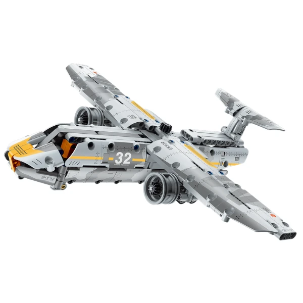 Set de construcție im master mechanical master - „avion militar”, 329 piese 2