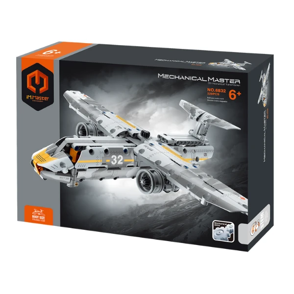Set de construcție im master mechanical master - „avion militar”, 329 piese 3