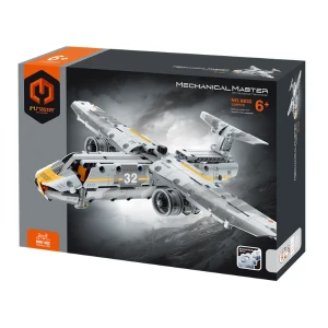 Set de construcție im master mechanical master - „avion militar”, 329 piese Thumbnail 3