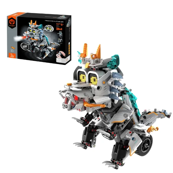 Set de construcție 3 în 1 im master mechanical master „dragonul”  cu telecomandă, 408 piese 2