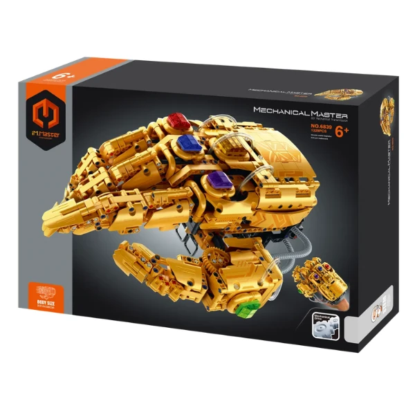 Set de construcție im master mechanical master „mănușa lui thanos”, 1329 piese 4