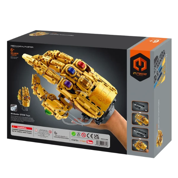 Set de construcție im master mechanical master „mănușa lui thanos”, 1329 piese 7