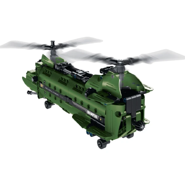 Set de construcție 2 în 1 im master mechanical master - „elicopter militar”, 393 piese 5