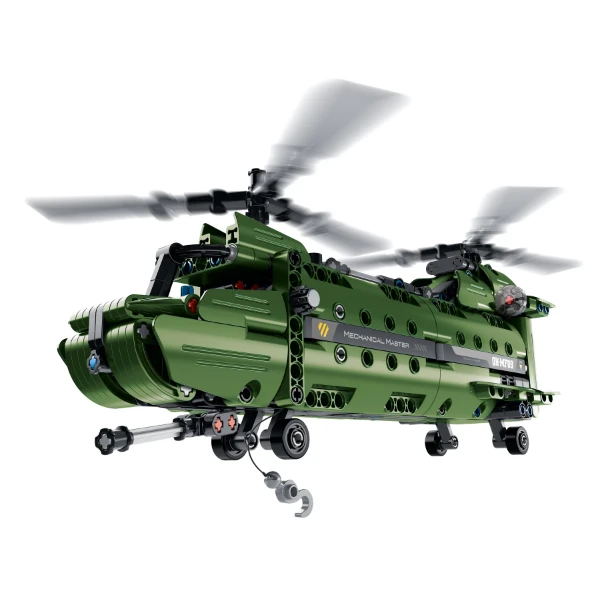 Set de construcție 2 în 1 im master mechanical master - „elicopter militar”, 393 piese 4