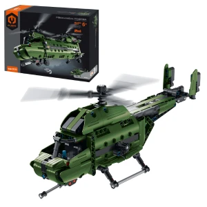 Set de construcție 2 în 1 im master mechanical master - „elicopter militar”, 393 piese