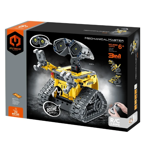 Set de construcție 3 în 1, im master mechanical master „robot wall-e”, cu telecomandă, 435 piese 4