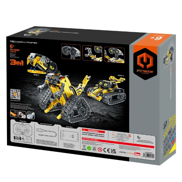Set de construcție 3 în 1, im master mechanical master „robot wall-e”, cu telecomandă, 435 piese 7