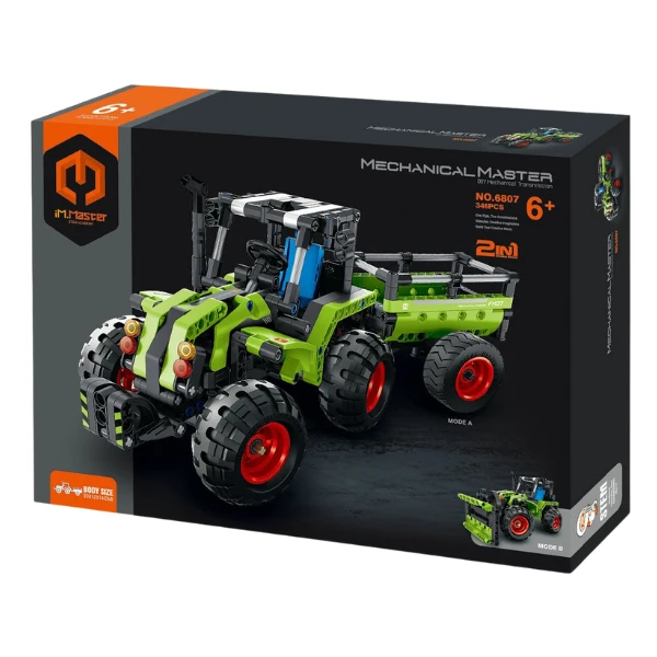 Set de construcție 2 în 1 im master mechanical master - „tractoare”, 346 piese 4