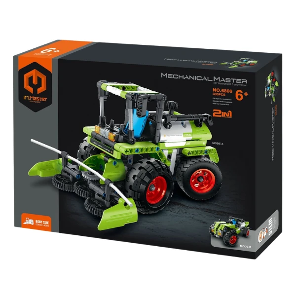 Set de construcție 2 în 1 im master mechanical master - „mașină de recoltat - tractor”, 335 piese 4