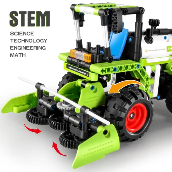 Set de construcție 2 în 1 im master mechanical master - „mașină de recoltat - tractor”, 335 piese 7