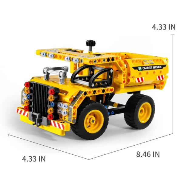Set de construcție 2 în 1 im master mechanical master - „camion basculant - avion”, 361 piese 7