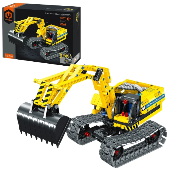 Set de construcție 2 în 1 im master mechanical master - „robot - excavator”, 342 piese 2