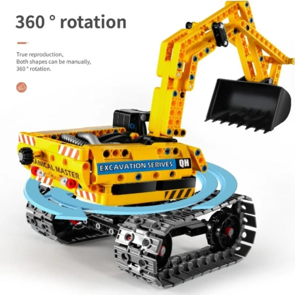 Set de construcție 2 în 1 im master mechanical master - „robot - excavator”, 342 piese 9