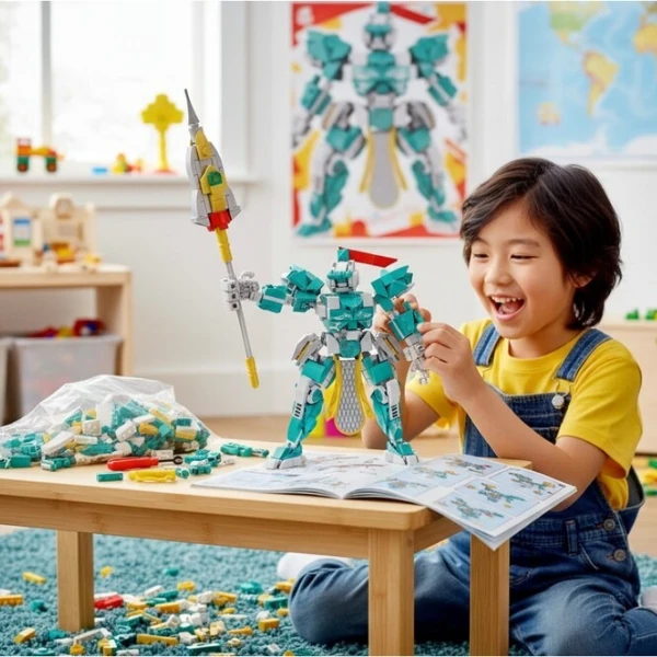 Set de construcție 2 în 1 im master mechanical master „cei cinci generali tigri: zhao yun”, 357 piese 5