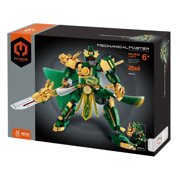 Set de construcție 2 în 1 im master mechanical master „cei cinci generali tigri: guan yu”, 373 piese 3