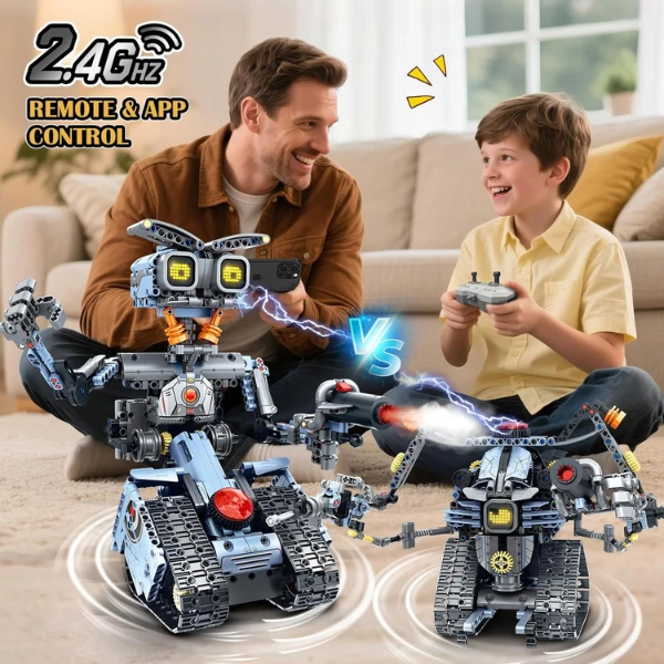 Set de construcție 5 în 1, im master mechanical master „robot-transformer”, cu telecomandă, 687 piese 6